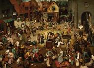 Puzzle Brueghel Pieter - La lucha entre el carnaval y la Cuaresma, 1559