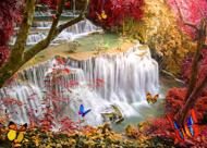 Puzzle Deep Forest Waterfall 500 gráficos