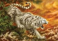 Puzzle biely tigre