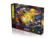 Puzzle Sonnensystem Neon 1000