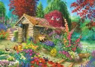 Puzzle Die Gartenhütte 1500