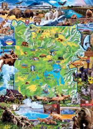 Puzzle Národní parky - Yellowstone