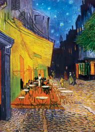 Puzzle Van Gogh - Caféterrasse om natten
