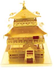 Puzzle Chrám Kinkaku-ji (zlatý) 3D image 5