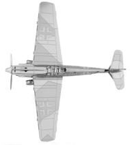 Puzzle Messerschmitt BF-109 vadászrepülőgép - Fém - 3D image 5