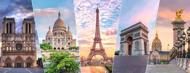 Puzzle Památky panorama Paříže