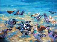Puzzle Плажни гълъби
