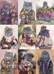 Puzzle Britse katten collage
