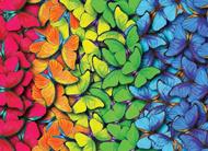 Puzzle Viacfarebné motýle