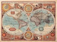 Puzzle Carte du vieux monde 1000