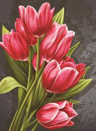 Puzzle Røde tulipaner NOVA 1000