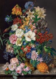 Puzzle Bunte Blumen im Vase