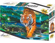 Puzzle 3D efekt: Tiger