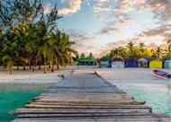 Puzzle Fénypontok Gyönyörű szigetek: Maldív-szigetek