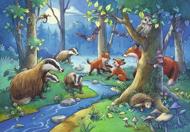 Puzzle 2x24 Živali v gozdu image 2