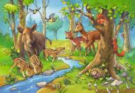 Puzzle 2x24 Tiere des Waldes image 3