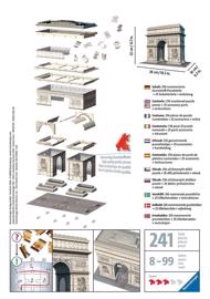 Puzzle 3D víťazný oblúk, Paríž, Francúzsko image 2