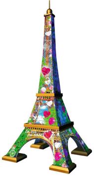 Puzzle 3D Eiffelova veža so srdiečkami image 3