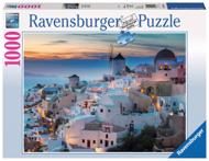 Puzzle Santorini in the evening image 2