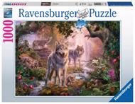 Puzzle Wolf family in the summer image 2