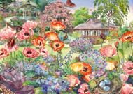 Puzzle Blommande trädgård 1000