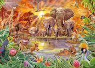 Puzzle Steve Sundram: Africké zvieratá