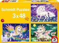 Puzzle 3x48 Kucyki