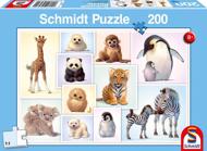 Puzzle Bebeluși de animale sălbatice 200