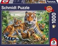 Puzzle Tigers and puppies 1000 image 3