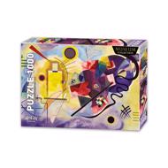 Puzzle Kandinsky: żółty - czerwony - niebieski 1000