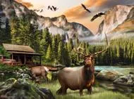 Puzzle Dobladillo - Elk Country