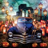Puzzle Starý Plymouth na Halloween