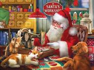 Puzzle Tom Wood - Atelierul de matlasare al lui Moș Crăciun