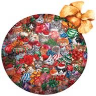 Puzzle  Kočičí vánoční ozdoba 750