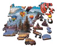 Puzzle Színes léghajók - Fából image 2