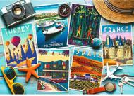 Puzzle Cartes postales de vacances