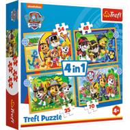 Puzzle 4in1 Holiday Paw Patrol