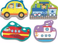 Puzzle 4x2 Baby puzzle Transport Vehicles image 2