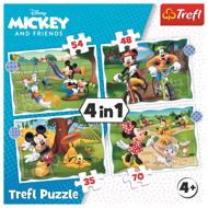 Puzzle 4v1 Micky Maus: Schöner Tag image 2