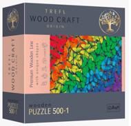 Puzzle Regenbogenschmetterlinge aus Holz