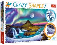 Puzzle Crazy Shapes-puslespil Aurora Over Island