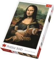 Puzzle Mona Lisa and Purring Kitty image 2