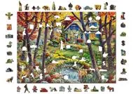 Puzzle Коттедж в лесу деревянный