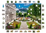 Puzzle Zámek Mirabell a dřevěný zámek Salzburg