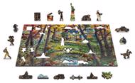 Puzzle Chata v lese - dřevěné