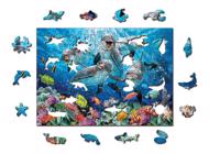 Puzzle Happy Dolphins - wooden