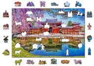 Puzzle Byodo-in templom, Kyoto, Japán - Fából 