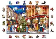 Puzzle Vánoční ulice 505 dřevěná