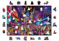 Puzzle Christmas Street, New Year 505 wooden