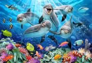 Puzzle Happy Dolphins 505 wooden image 2